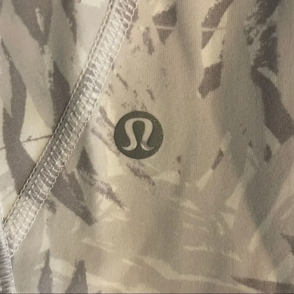 Lululemon Inspire Crop II Palm Camo Leggings Size 2